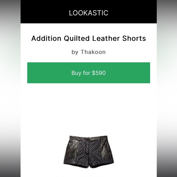 Thakoon Addition Lambskin Leather Quilted Shorts - Picture 14 of 14